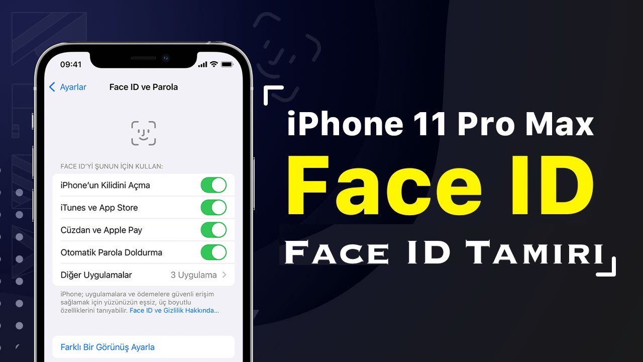 iphone 11 pro max face id tamiri